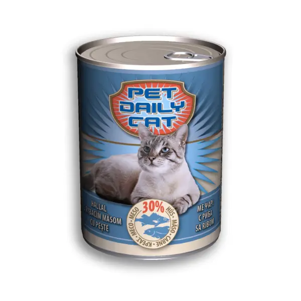 Pet Daily nedves macskaeledel 415g halas