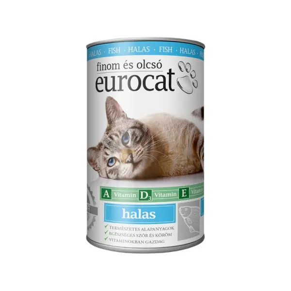 Eurocat macska konzerv 415g halas