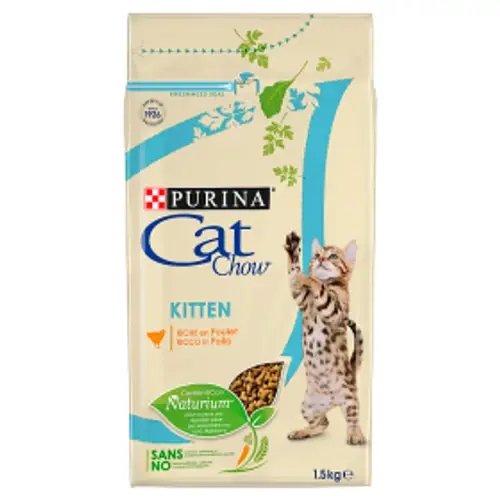 CAT CHOW Macskatáp - Kitten Csirkében Gazdag 15kg