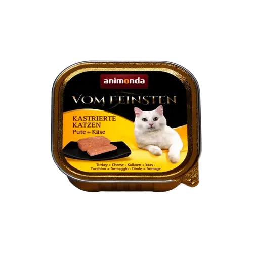 ANIMONDA Macska Alutálkás - Feinsten Castrated Pulyka Sajt 100g