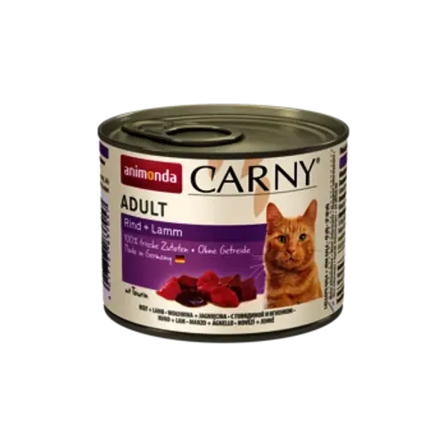 ANIMONDA Macska Konzerv - Carny Adult Marha, Bárány 200g
