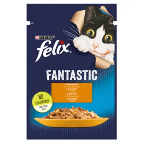 FELIX Macska Alutasak - Fantastic Csirkével Aszpikban 85g