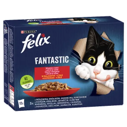 FELIX Macska Alutasak - Fantastic Házias válogatás Aszpikban 85g x12