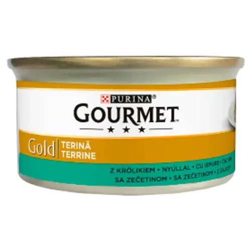 GOURMET GOLD Macska Konzerv - Terrine Nyúllal 85g