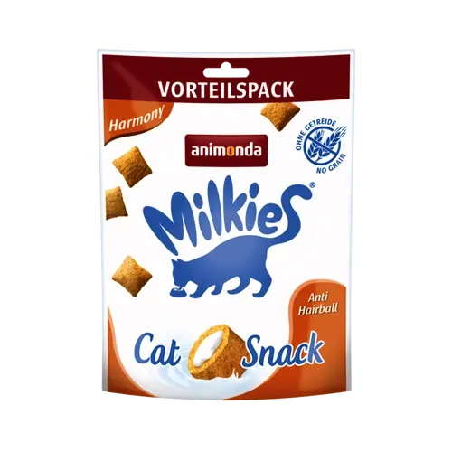 ANIMONDA Macska Jutalomfalat - Milkies Cat Scnack Harmony Anti Hairball  30g