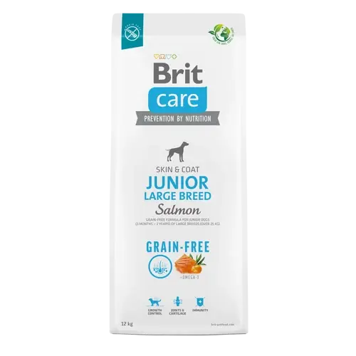 BRIT Care Kutyatáp - Grain Free Large Junior Breed Salmon & Potato  3kg