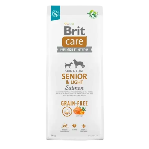 BRIT Care Kutyatáp - Grain Free Senior & Light Skin Coat Salmon Potato  1kg