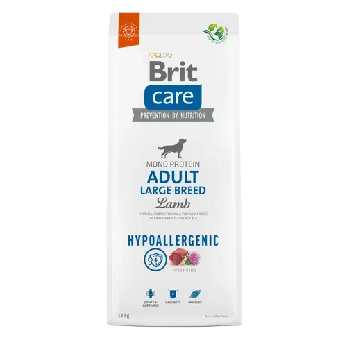 BRIT Care Kutyatáp - Hypoallergenic Adult Large Breed Lamb & Rice 12kg