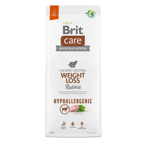 BRIT Care Kutyatáp - Hypoallergenic Adult Weight Loss Rabbit & Rice  3kg