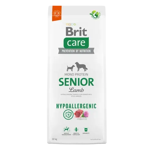 BRIT Care Kutyatáp - Hypoallergenic Senior Lamb & Rice 12kg