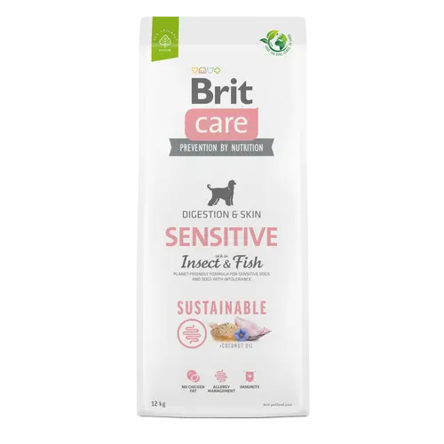 BRIT Care Kutyatáp - Sustainable Adult Sensitive Insect-Fish  3kg