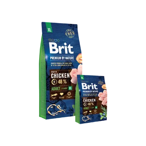 BRIT Prémium by Nature Kutyatáp - Adult XL 15kg