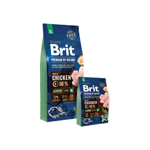 BRIT Prémium by Nature Kutyatáp - Junior XL 15kg