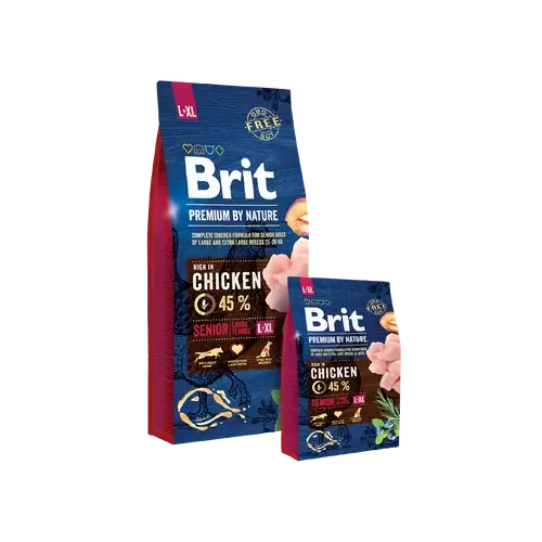 BRIT Prémium by Nature Kutyatáp - Senior L+XL 15kg