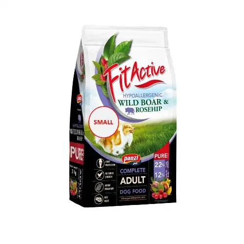 FITACTIVE Kutyatáp - Pure Hypoallergenic Small Wild Boar-Rosehip  3kg