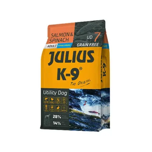JULIUS-K9 Kutyatáp - Adult GF Utility Dog Hypoallergenic Boar Berry  3kg