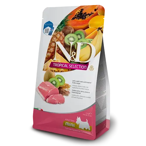 N&D Kutyatáp - Tropical Mini Adult Sertés Tönkölybúza 5kg