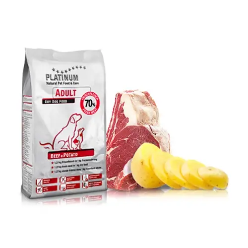 PLATINUM Kutyatáp - Adult Beef+Potato  5kg