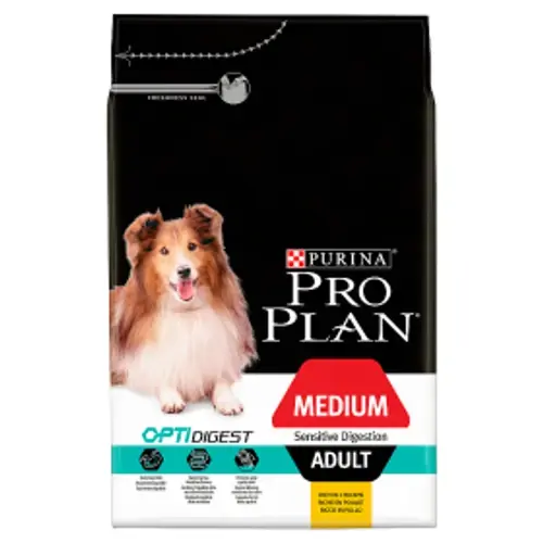 PRO PLAN Kutyatáp - Medium Adult Optidigest Bárányban Gazdag  3kg