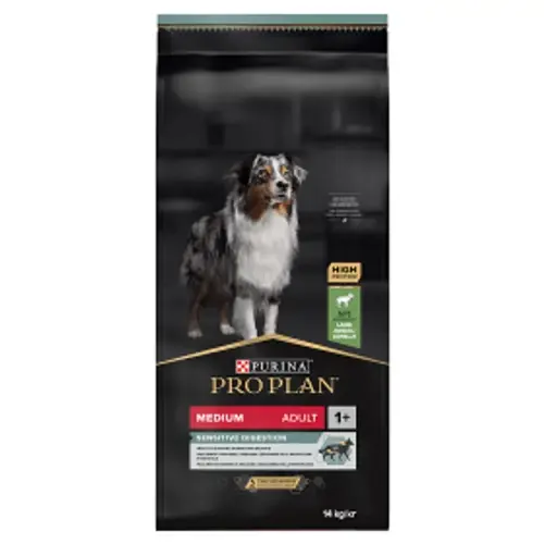 PRO PLAN Kutyatáp - Medium Adult Sensitive Digestion Bárányban Gazdag 14kg