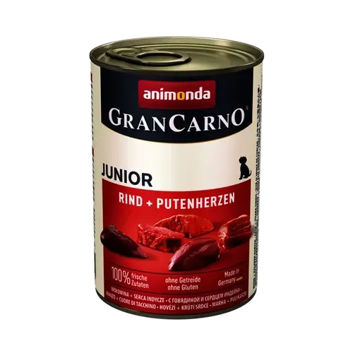 ANIMONDA Kutya Konzerv - Grancarno Junior Marha Pulykaszív 400g
