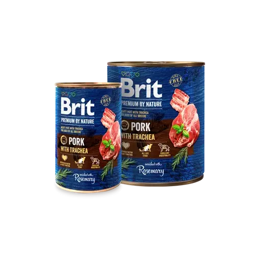 BRIT Paté & Meat Kutya Konzerv - Adult Pork With Trachea 800g