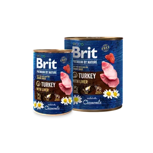 BRIT Paté & Meat Kutya Konzerv - Junior Turkey With Liver 800g