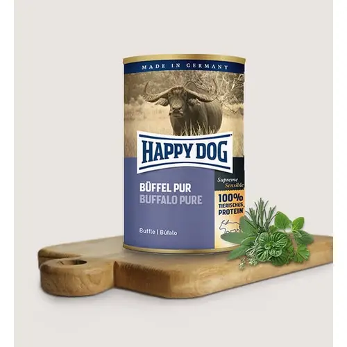 Happy Dog Kutya Konzerv - Büffel Pur (Bivaly) 200g
