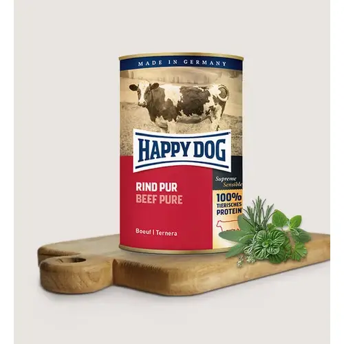 Happy Dog Kutya Konzerv - Rind Pur (Marha) 800g