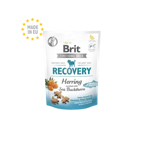 BRIT Care Kutya Jutalomfalat Functional Snack Adult Recovery Hering-Homoktövis 150g