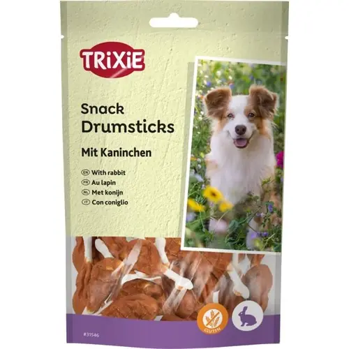 TRIXIE Kutya Jutalomfalat - Premio Rabbit Drum Sicks 100g