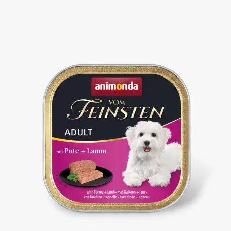 ANIMONDA Kutya Alutálkás - Vom Feinsten Adult 150g Pulyka, Bárány