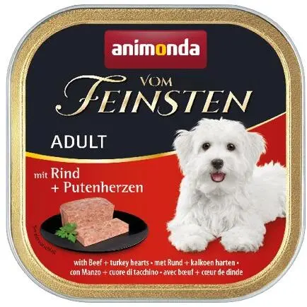 ANIMONDA Kutya Alutálkás - Vom Feinsten Adult 150g - Marha, Pulykaszív